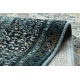Wollen tapijt OMEGA Mamluk Vintage, rozet donkerblauw