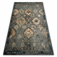 Tapis en laine POLONIA Abrash oriental, fleurs bleu clair