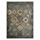 Tapis en laine POLONIA Abrash oriental, fleurs bleu clair