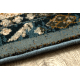 Tapis en laine POLONIA Abrash oriental, fleurs bleu clair