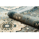 Tapis en laine POLONIA Abrash oriental, fleurs bleu clair