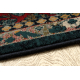 Wool carpet POLONIA Abrash oriental, flowers navy blue