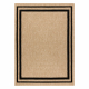 SPARK 0687 beige / black carpet - Frame, sisal, structural