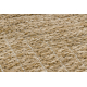 SPARK 0687 alfombra beige / negra - Marco, sisal, estructural