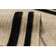 SPARK 0687 beige / svart matta - Ram, sisal, strukturell