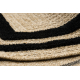 SPARK 0687 beige / black carpet - Frame, sisal, structural