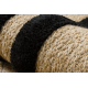 SPARK 0687 beige / schwarz Teppich - Rahmen, Sisal, Strukturell