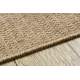 SPARK 0689 alfombra beige / negra - Líneas, sisal, estructural