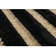 SPARK 0689 beige / black carpet - Lines, sisal, structural