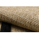 SPARK 0689 beige / black carpet - Lines, sisal, structural