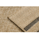 SPARK 0689 beige / black carpet - Lines, sisal, structural