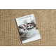 SPARK 0689 beige / musta matto - Linjat, sisal, rakenne