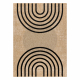 SPARK 0688 beige / black carpet - Geometric, sisal, structural