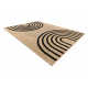 SPARK 0688 beige / black carpet - Geometric, sisal, structural