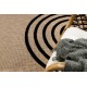 Tapis SPARK 0688 beige / noir - Géométrique, sisal, structurel