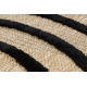 SPARK 0688 beige / black carpet - Geometric, sisal, structural