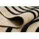 SPARK 0688 beige / black carpet - Geometric, sisal, structural