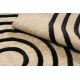 Tappeto SPARK 0688 beige / nero - Geometrico, sisal, strutturale