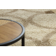 Tapis SHAGGY S005 Cercles crème / marron