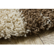 SHAGGY carpet S005 Circles cream / brown