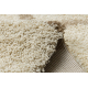 SHAGGY carpet S005 Circles cream / brown