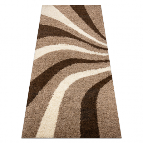 SHAGGY Teppich 4464 Streifen beige 