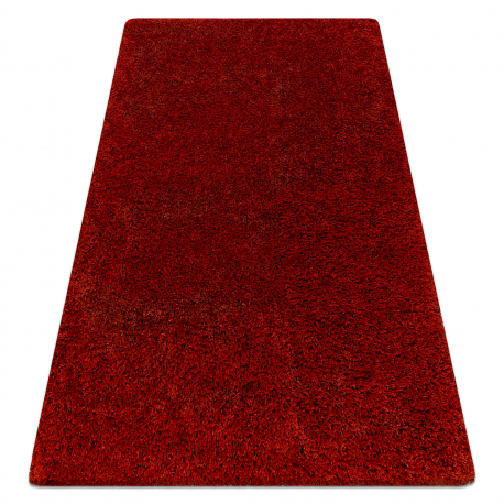 Alfombra SUPERSHAGGY 6500/33 llanura color burdeos