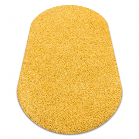 Tapete oval SHAGGY S001 - Uma amarelo