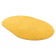 Tapis ovale SHAGGY S001 - Plaine jaune