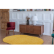 SHAGGY S001 oval carpet - Plain yellow