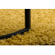 SHAGGY S001 oval carpet - Plain yellow