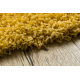 SHAGGY S001 oval carpet - Plain yellow