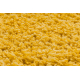 SHAGGY S001 oval carpet - Plain yellow