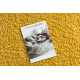 SHAGGY S001 oval carpet - Plain yellow