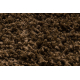 SHAGGY EFES S001 oval carpet - Plain brown