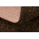 SHAGGY EFES S001 oval carpet - Plain brown