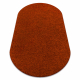 Tappeto ovale SHAGGY - un colore terracotta