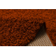 SHAGGY oval carpet - Plain terracotta 