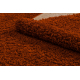 SHAGGY oval carpet - Plain terracotta 