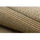 SIZAL carpet 0940/61 NATURA Lines string beige / green