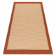 SIZAL carpet 4893/12 Frame string beige / terracotta