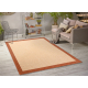 SIZAL carpet 4893/12 Frame string beige / terracotta