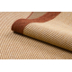 SIZAL carpet 4893/12 Frame string beige / terracotta