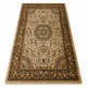 Carpet ROYAL E0177 Frame, rosette - beige / brown