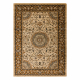 Carpet ROYAL E0177 Frame, rosette - beige / brown