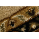 Carpet ROYAL E0177 Frame, rosette - beige / brown