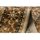 Carpet ROYAL E0177 Frame, rosette - beige / brown