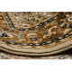 Carpet ROYAL E0177 Frame, rosette - beige / brown