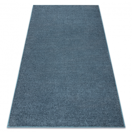 Fitted carpet INDUS navy blue 75 plain, MELANGE