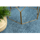 Fitted carpet INDUS navy blue 75 plain, MELANGE